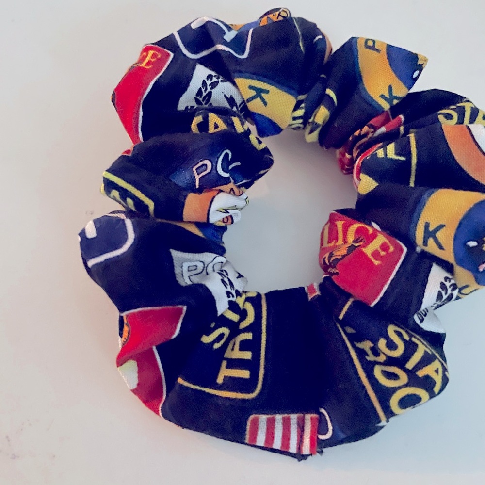 Blue and Red Hair Accessories Scrunchies